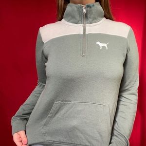PINK quarter zip pullover